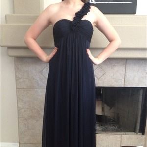 Gorgeous navy blue prom dress from Nordstrom