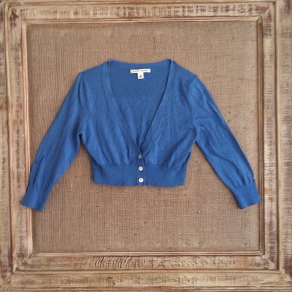REDUCED ~ Banana Republic cropped blue sweater