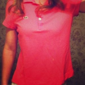 Lacoste woman's shirt size 40.