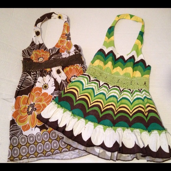 ❗SOLD❗2 Multi color Printed Dresses!!!