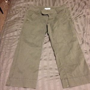 Express army green capris