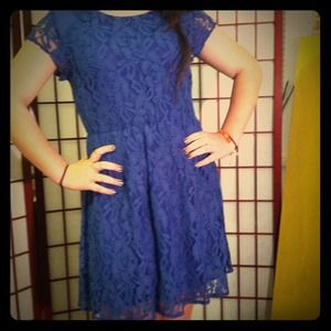 Pretty blue lace dress