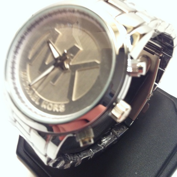 Michael Kors Accessories - Michael Kors Silver MK Logo Watch.