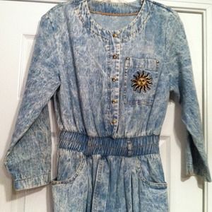 🍭SOLD🍭😊😊😊Vintage 80s denim jumpsuit😊😊😊