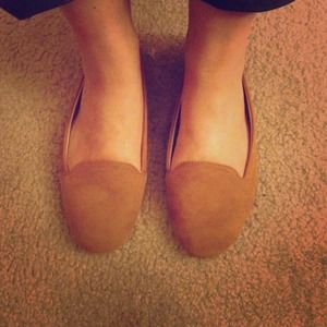 Camel Loafer Flats