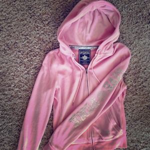 🔴Reserved🔴Victoria's Secret Pink Velour zip-up