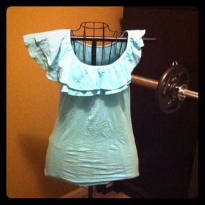 Never worn blue Lilly Pulitzer Top