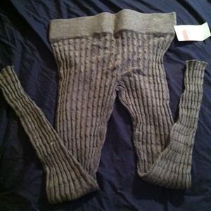 Grey sweater leggings! NWT