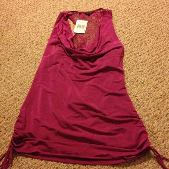 Dark Pink/Purple Sexy Guess Silky Top!