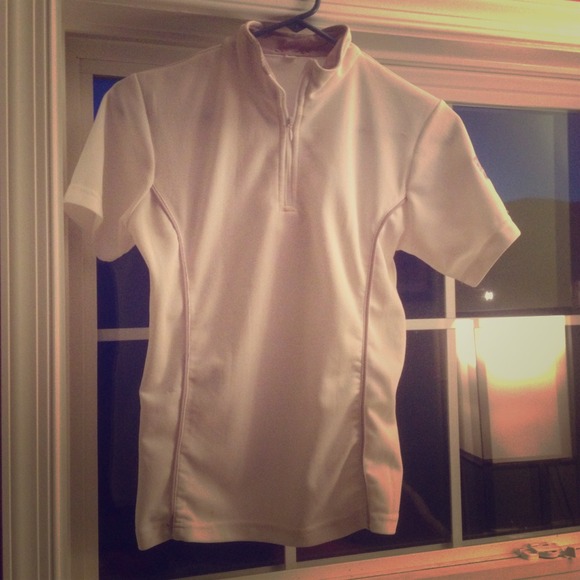 Purple and White Equestrian Cool Top