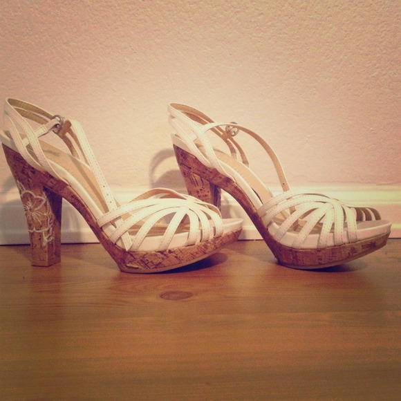 Nice summer white platforms