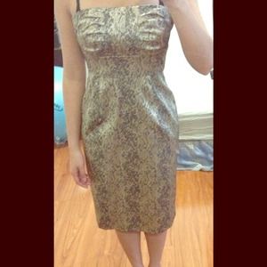 Gold and black snake print Antonio Melanie Dress