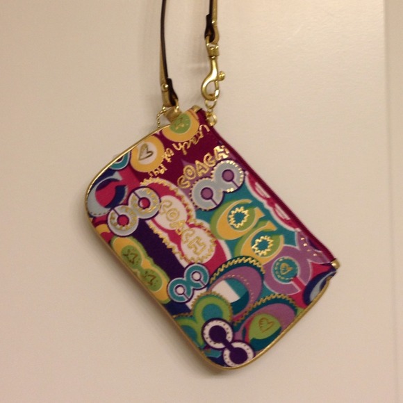 ⛔Sold⛔Coach Multicolor Wrislet - Picture 2 of 4
