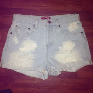 High waisted shorts.
