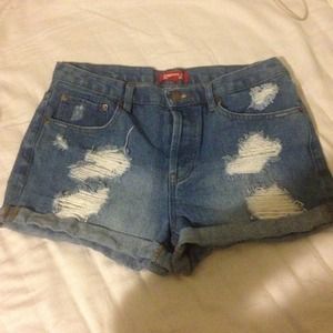 High waisted shorts