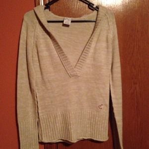 REDUCED!!!!Heather cream colored hooded sweater!!!