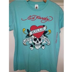 Ed Hardy short sleeve tshirt. Size Large