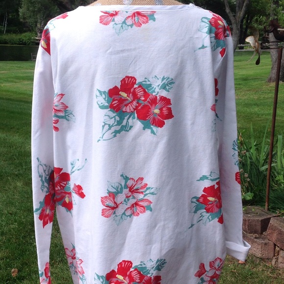 Vintage Upcycled  Floral Tunic Top - Picture 3 of 3