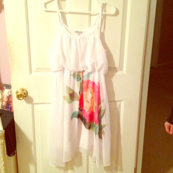 Charlotte Russe white flow dress