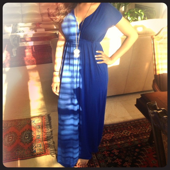 Blue maxi dress