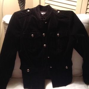 Black Velvet Military Jacket, size small
