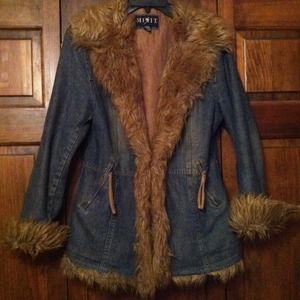 Jean and faux fur jacket!