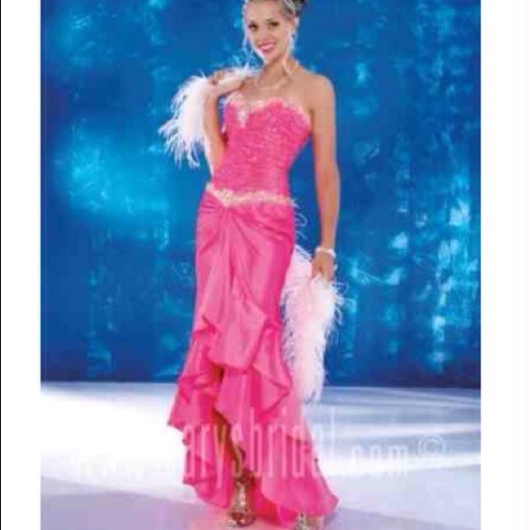 Pink dress used once for Prom!