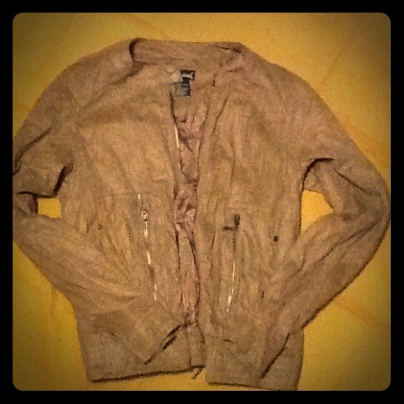 Camel colored jacket. Great for spring!