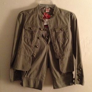 Brand New Khaki two-piece short suit!
