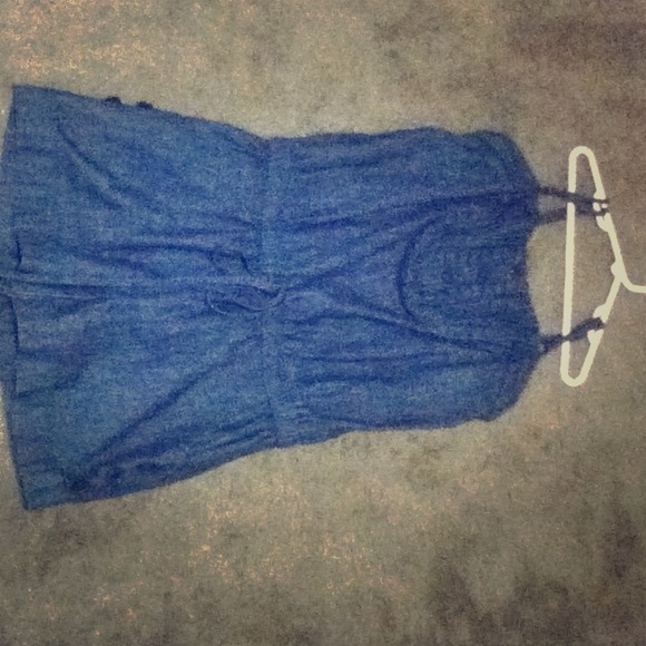 Jean blue romper