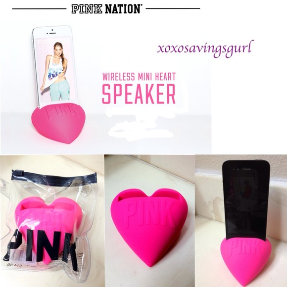 *SOLD* Victoria's Secret Pink Mini Heart Speaker