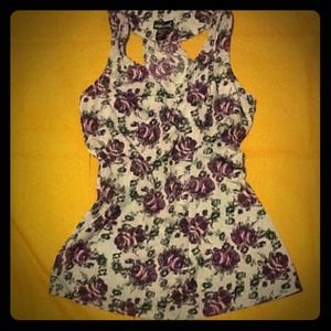 Cute girly racerback tank in a XS