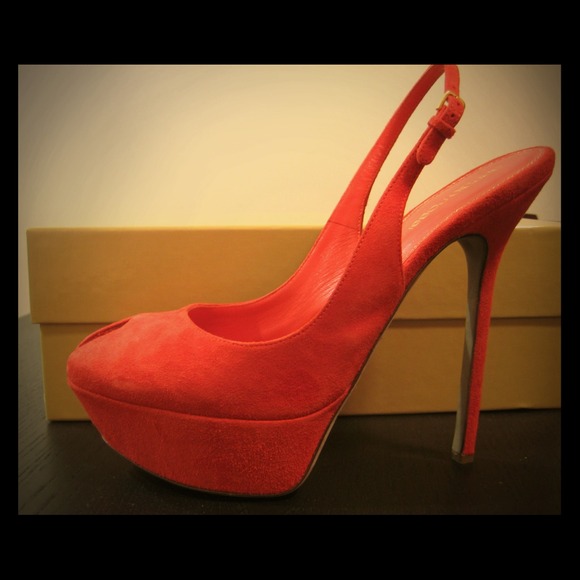 SOLD****Sergio Rossi Cachet Slingbacks in passion