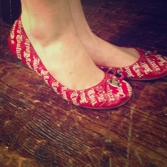 Juicy Couture patent leather flats