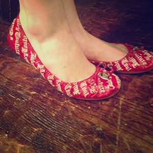 Juicy Couture patent leather flats