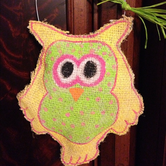 Small burlap door hanger