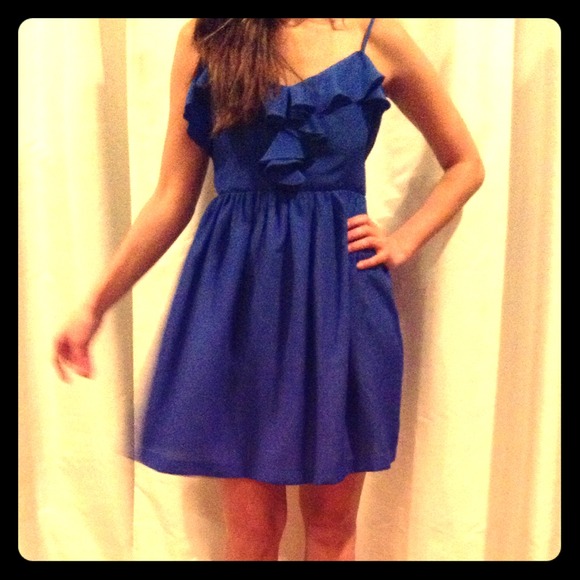 SOLD! Cute blue dress with ruffles