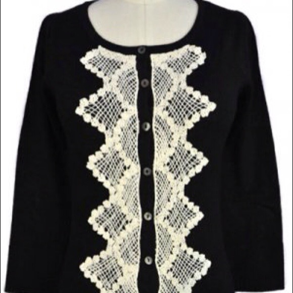 Brand New! Needlework Cardi in Black - Picture 2 of 4
