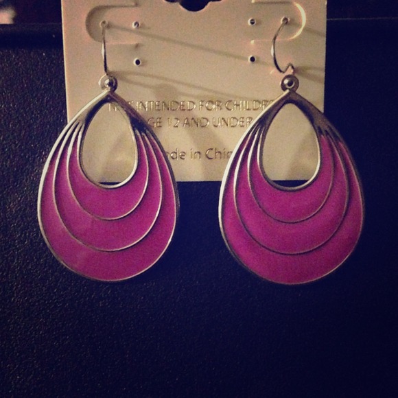 Lilac and Silver earrings
