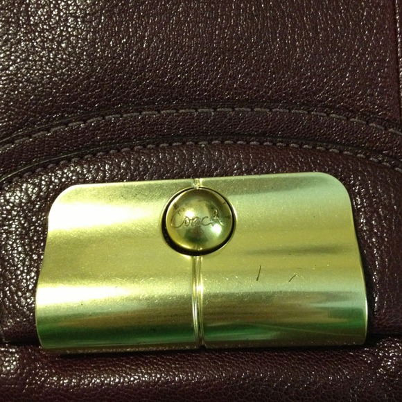 COACH Oversized Leather Clutch - Picture 4 of 4