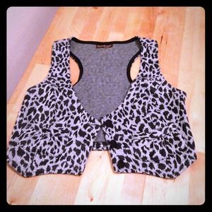 Cheetah Print Vest!