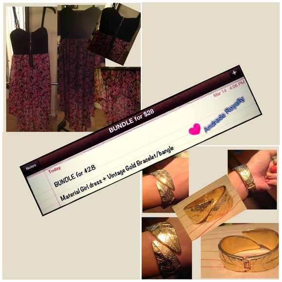 Bundle. Dress and bracelet RESERVED