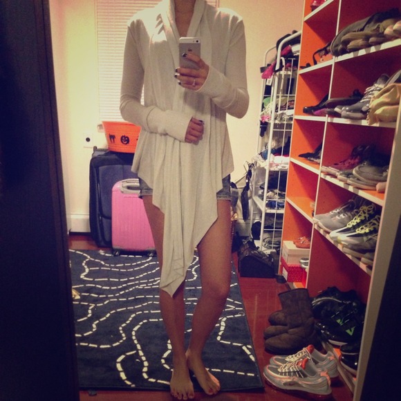 White with silver glitter size small