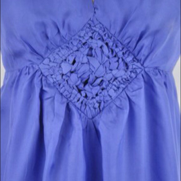 New! Violet Silk Dress S, M, L - Picture 2 of 4