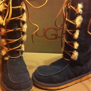 Authentic navy blue Ugg boots