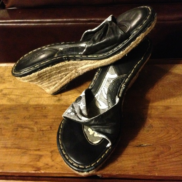 Born Black, Floral and Hemp Wedges