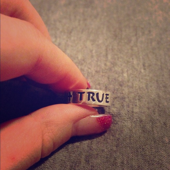 "True love waits" James Avery ring.