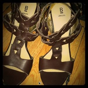 💃Brown open toe, open back Bakers Shoes.💃
