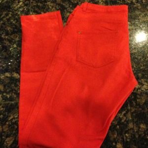 ❌RESERVED for @hnicole818❌ H&M Red Skinny Pants