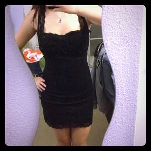 Lacey black dress